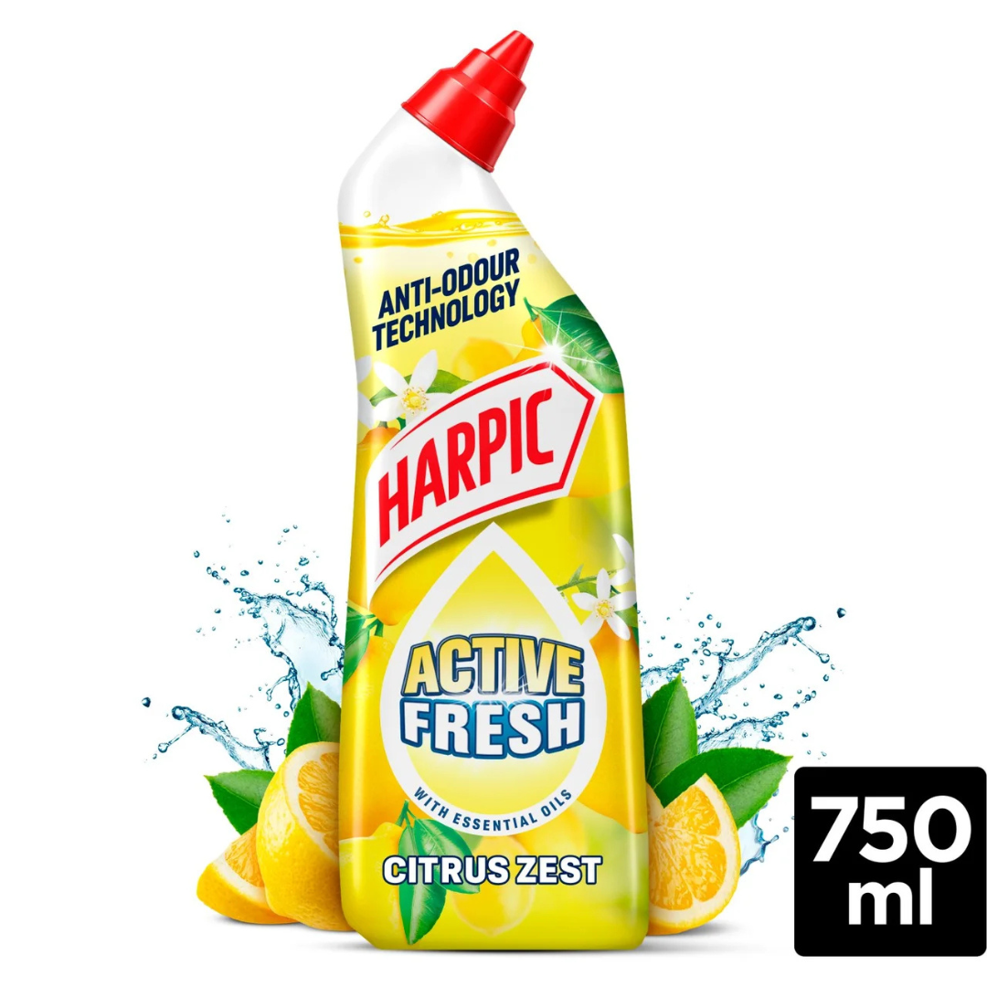 Harpic Active Fresh Citrus Zest Toilet Gel 750ml
