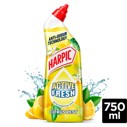 Harpic Active Fresh Citrus Zest Toilet Gel 750ml