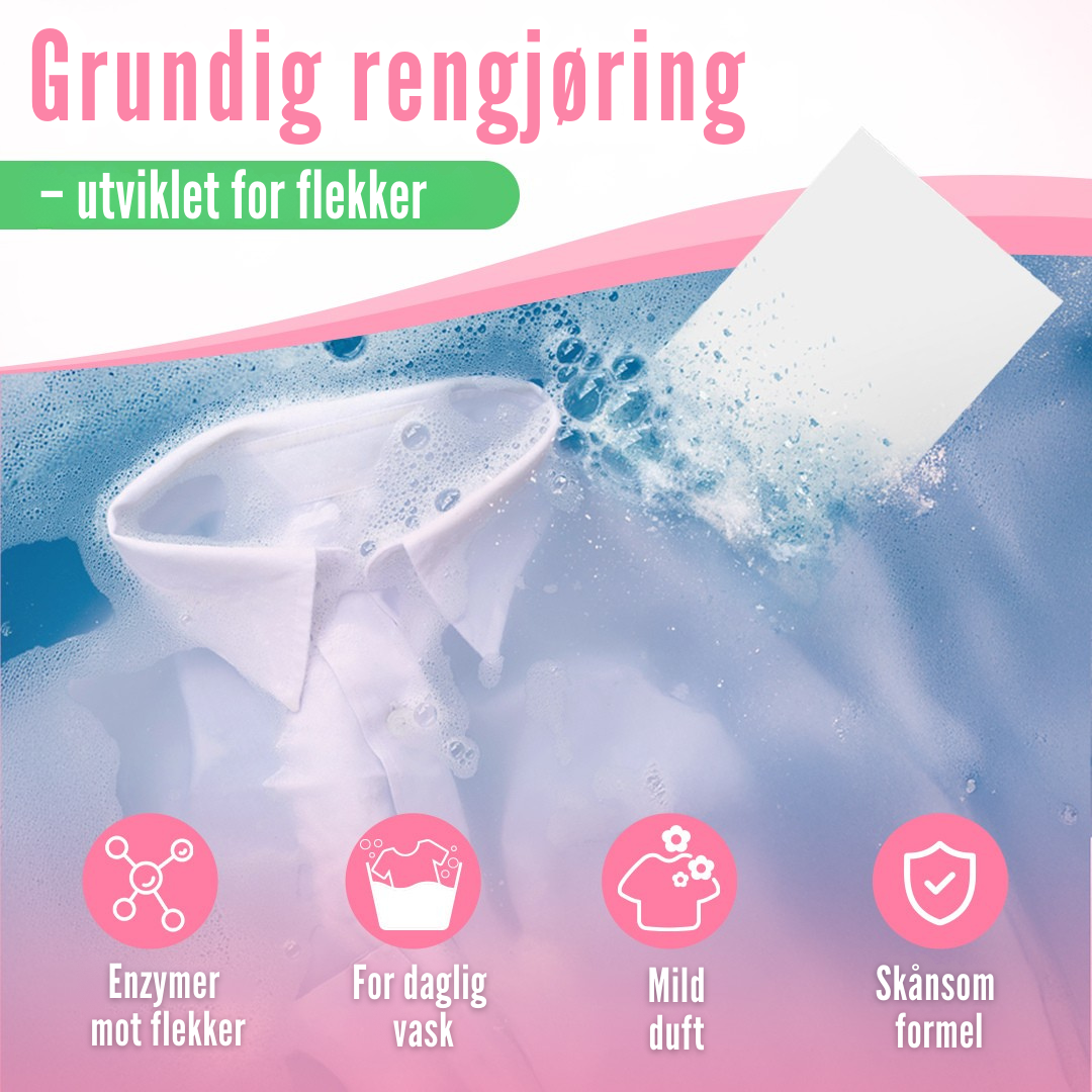 Flekkfritt Tøyvaskeark Blossom Kiss 50 ark <100 vask