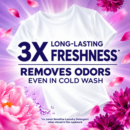 Lenor Exotic Bloom & Amethyst Laundry Detergent 900ml – 20w