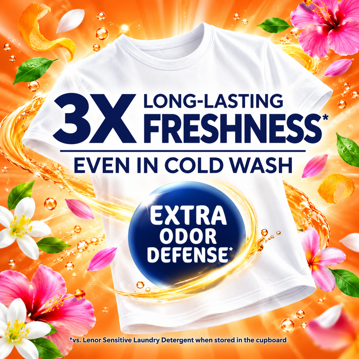 Lenor Orange Blossom & Peach Laundry Detergent 900ml – 20w
