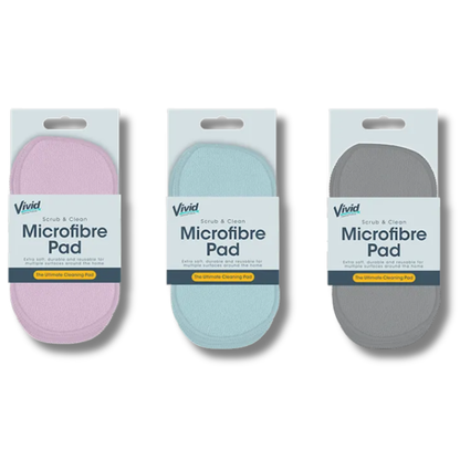 Vivid Scrub & Clean Microfiber Pad 5pk Div.Farger