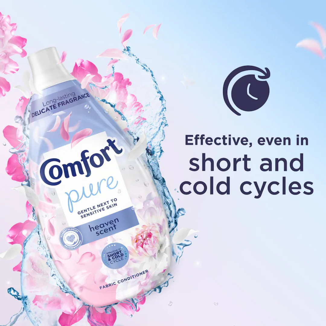 Comfort Pure Fabric Softener Heaven Scent 750ml 50w
