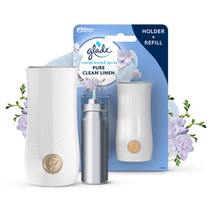 Glade Touch & Fresh Unit + Pure Clean Linen Refill 10ml