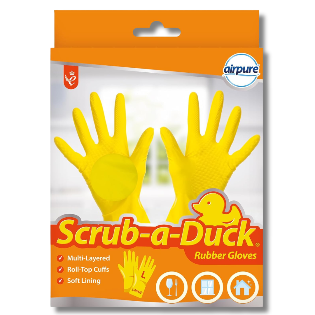 Airpure Scrub-A-Duck Rubber Gloves str.L 1par