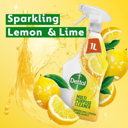 Dettol Multi Purpose Cleaner Spray Sparkling Lemon & Lime Burst 1L