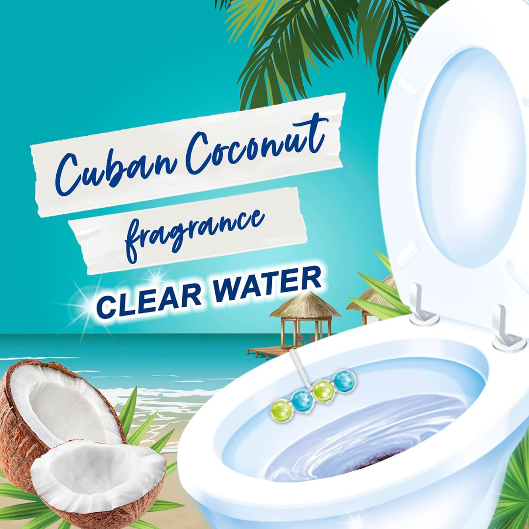 Bloo Colour Active+ Toilet Rim Block Cuban Coconut 50g