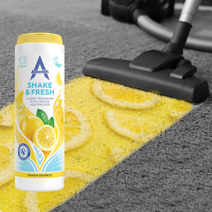 Astonish Shake & Fresh Carpet Freshener Lemon Sparkle 350g