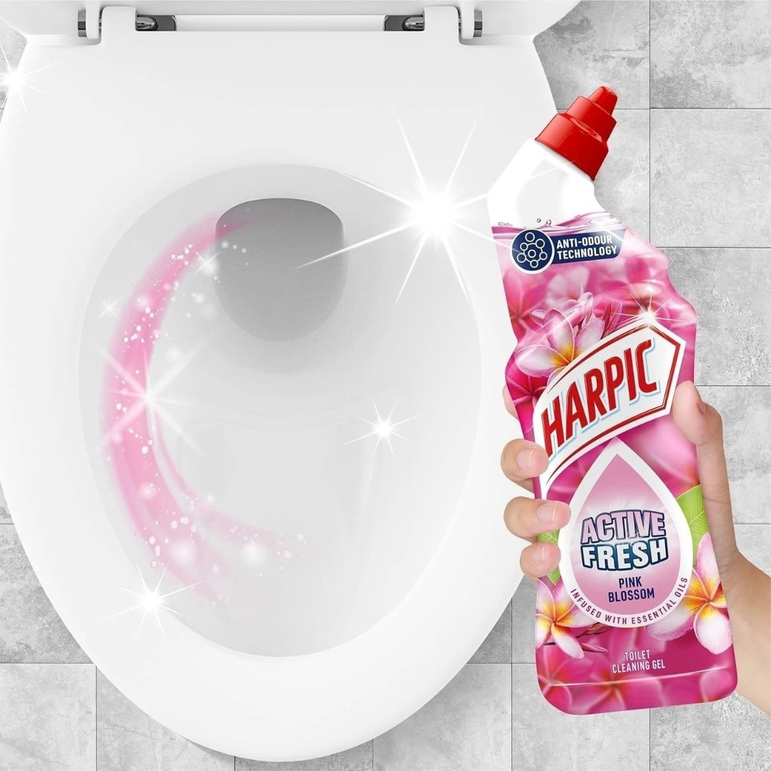 Harpic Active Fresh Pink Blossom Toilet Gel 750ml