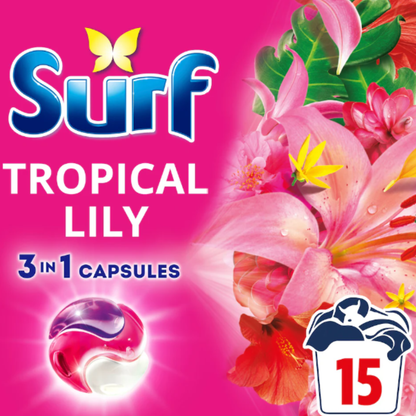 Surf 3-i-1 Capsules Tropical Lily 15w