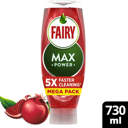 Fairy Max Power Dishwashing Liquid Pomegranate 730ml