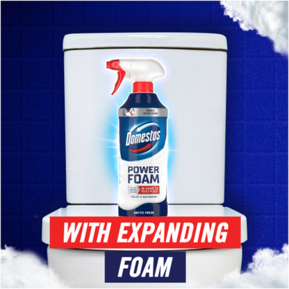 Domestos Power Foam Arctic Fresh Bathroom Spray 450ml