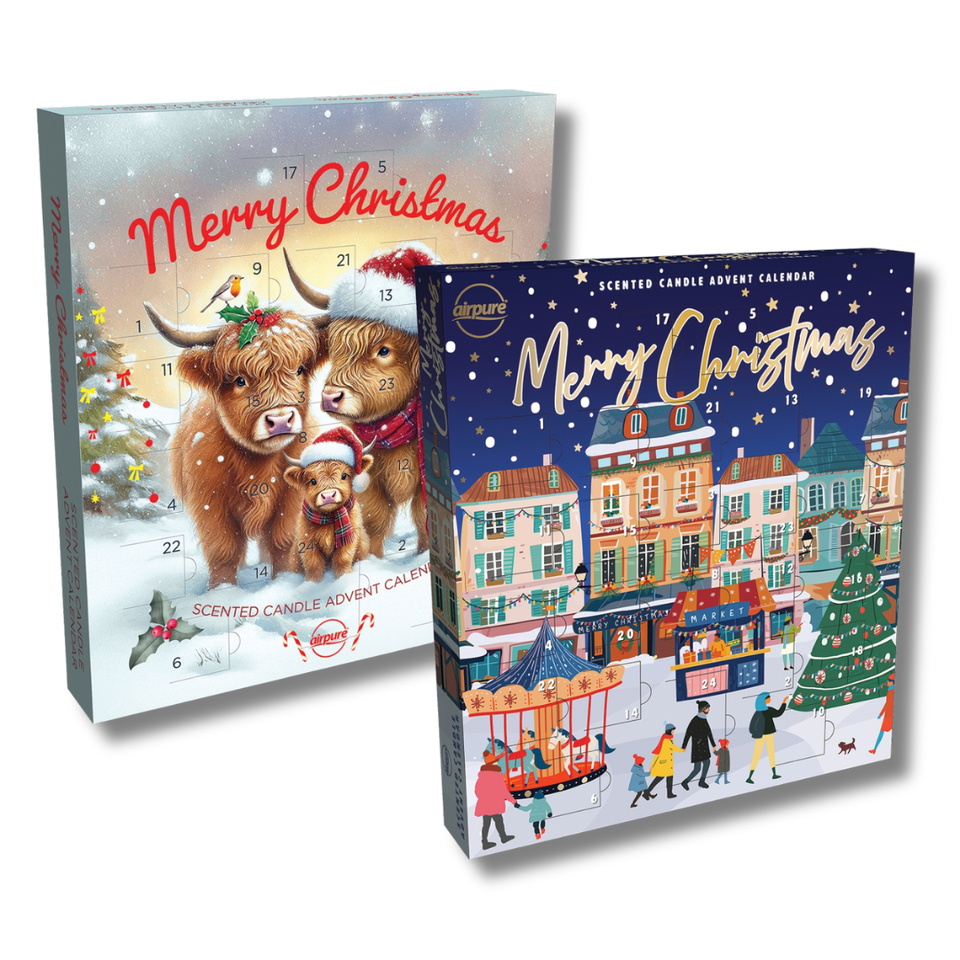Advent Calender Tealight Collection 24pk Div.Typer