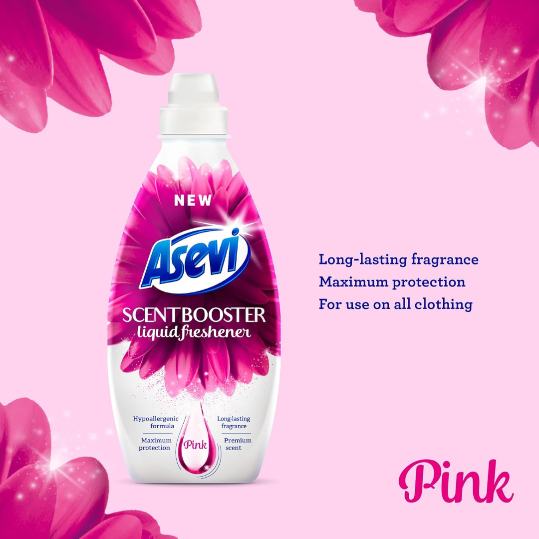 Asevi Scent Booster Liquid Freshener Pink 720ml