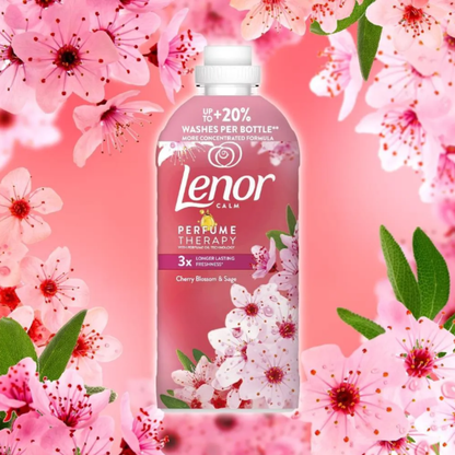 Lenor 47 wash 987ml Fabric Softener Cherry Blossom & Sage Ultra Consentrated