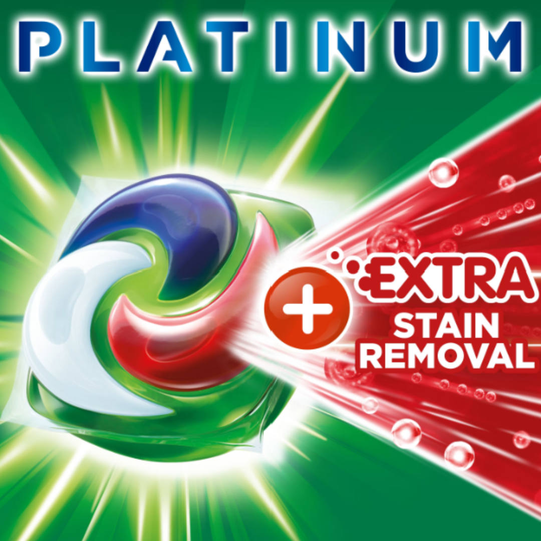 Ariel Platinum Pods +Extra Stain Removal 52 vask