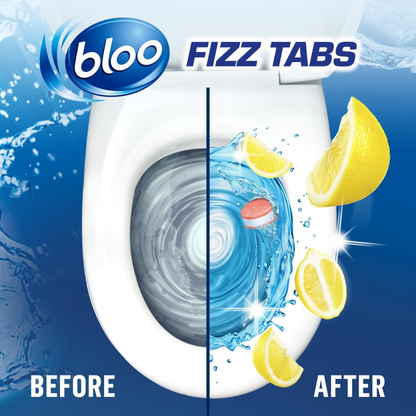 Bloo 3in1 Power Fizz Tabs Lemon 8pk