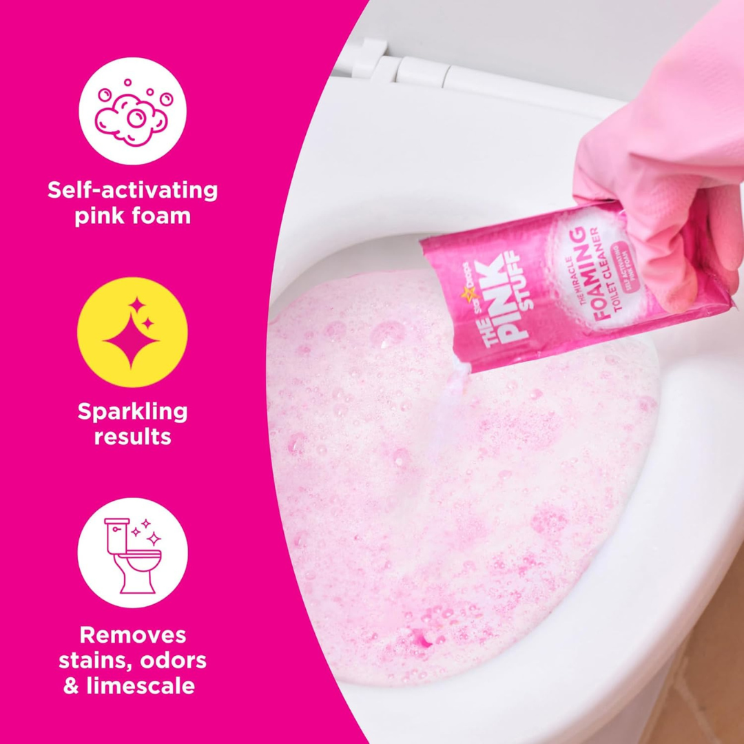 The Pink Stuff Miracle Foaming Toilet Cleaner 3x100g