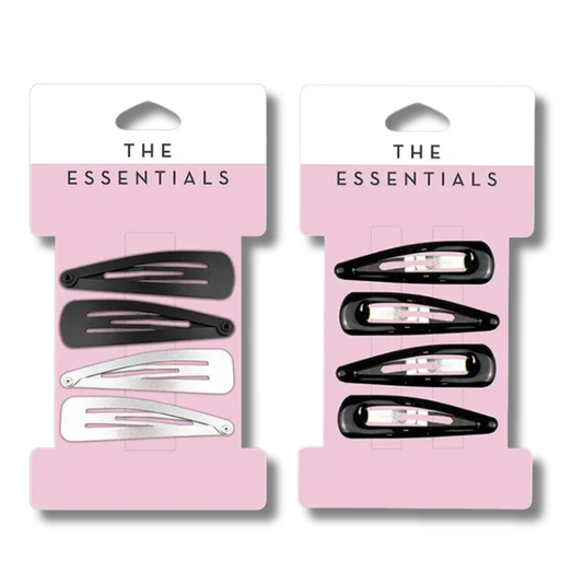 The Essentials Klikkspenner 4pk Div.Typer