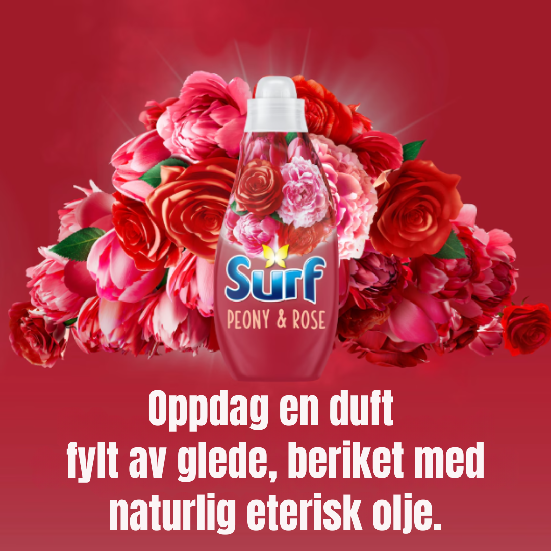 Surf Concentrated Liquid Detergent Peony & Rose 24w 648ml