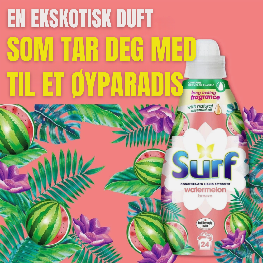 Surf Concentrated Liquid Detergent Watermelon Breeze 24w 648ml