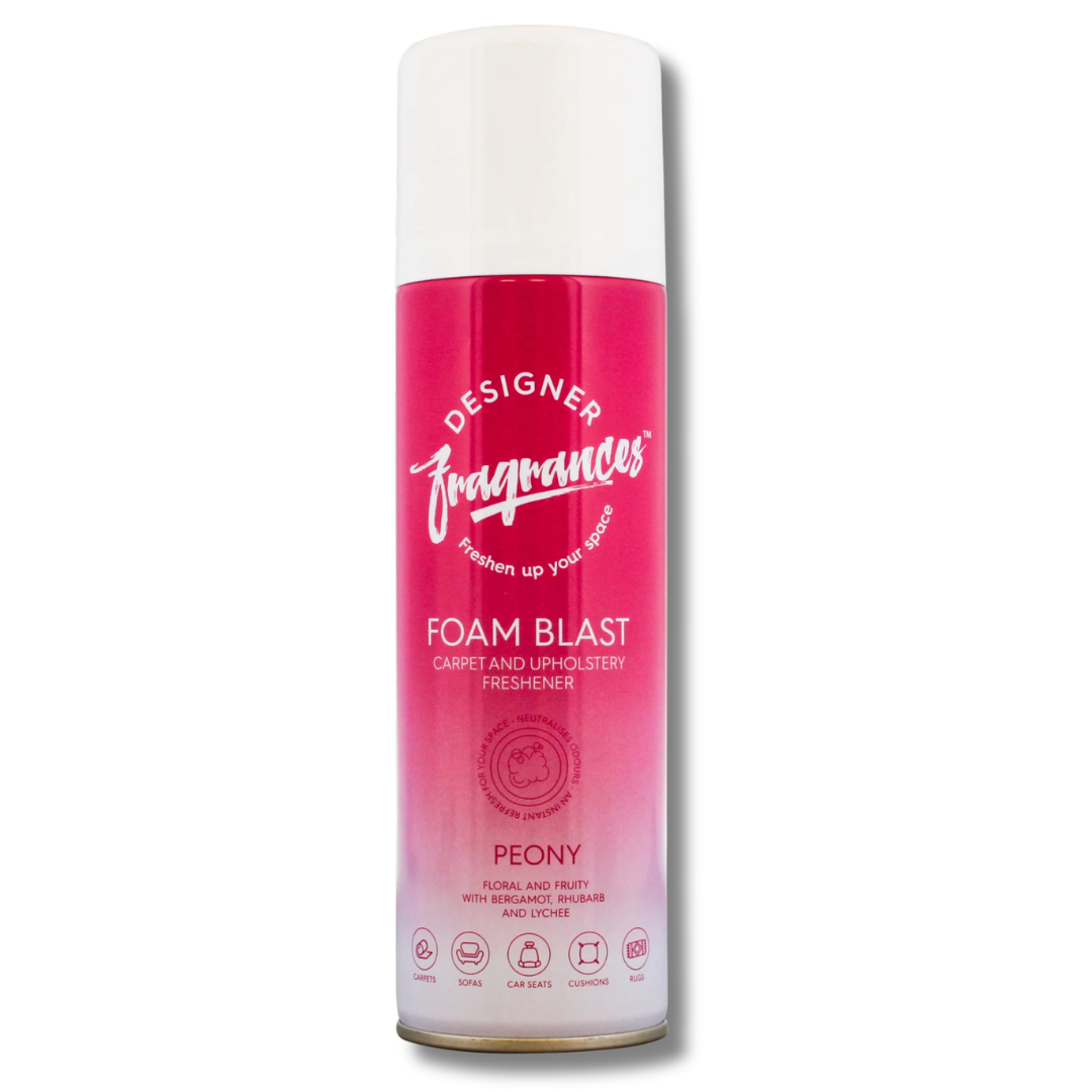 Designer Fragrances Foam Blast Carpet & Upholstery Freshener Peony 300ml