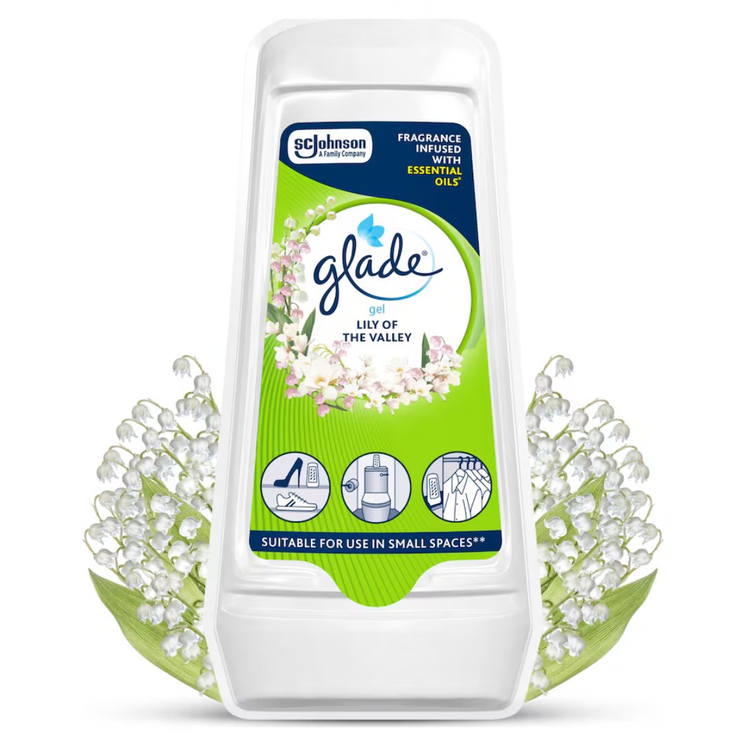 Glade True Scent Gel Air Freshener Lily Of The Valley 150g