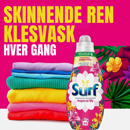 Surf Concentrated Liquid Detergent Tropical Lily 24w 648ml