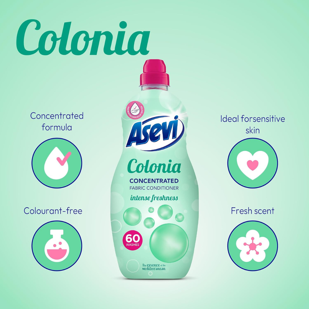 Asevi Fabric Conditioner Colonia 60w 1380ml
