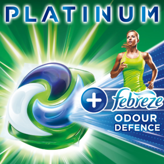 Ariel Platinum PODS + Febreze Odour Defence 38w