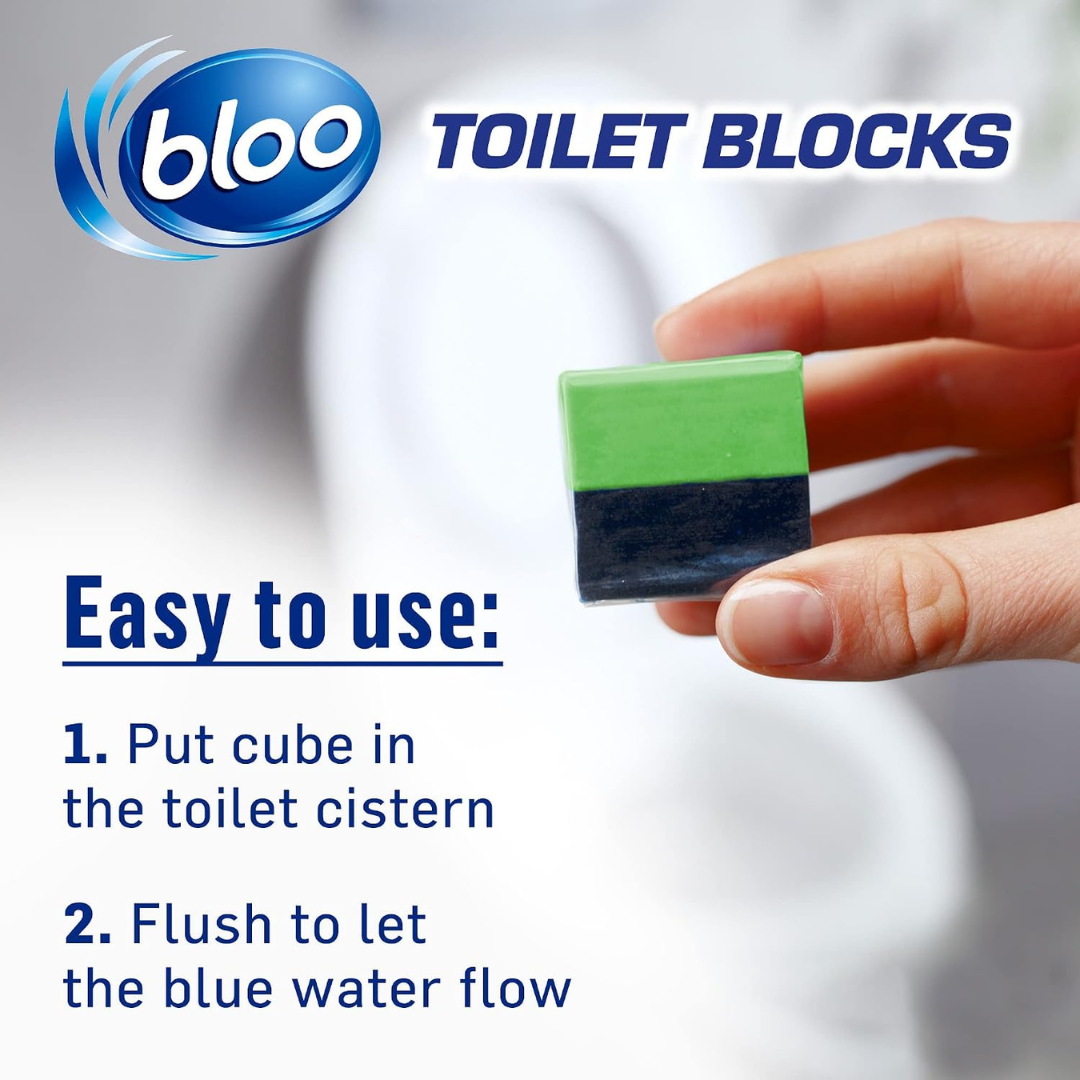 Bloo 3in1 Toilet Cistern Blocks Limescale Prevention 2x50g