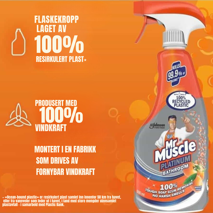 Mr. Muscle Platinum Bathroom Spray Mandarin Orange 500ml