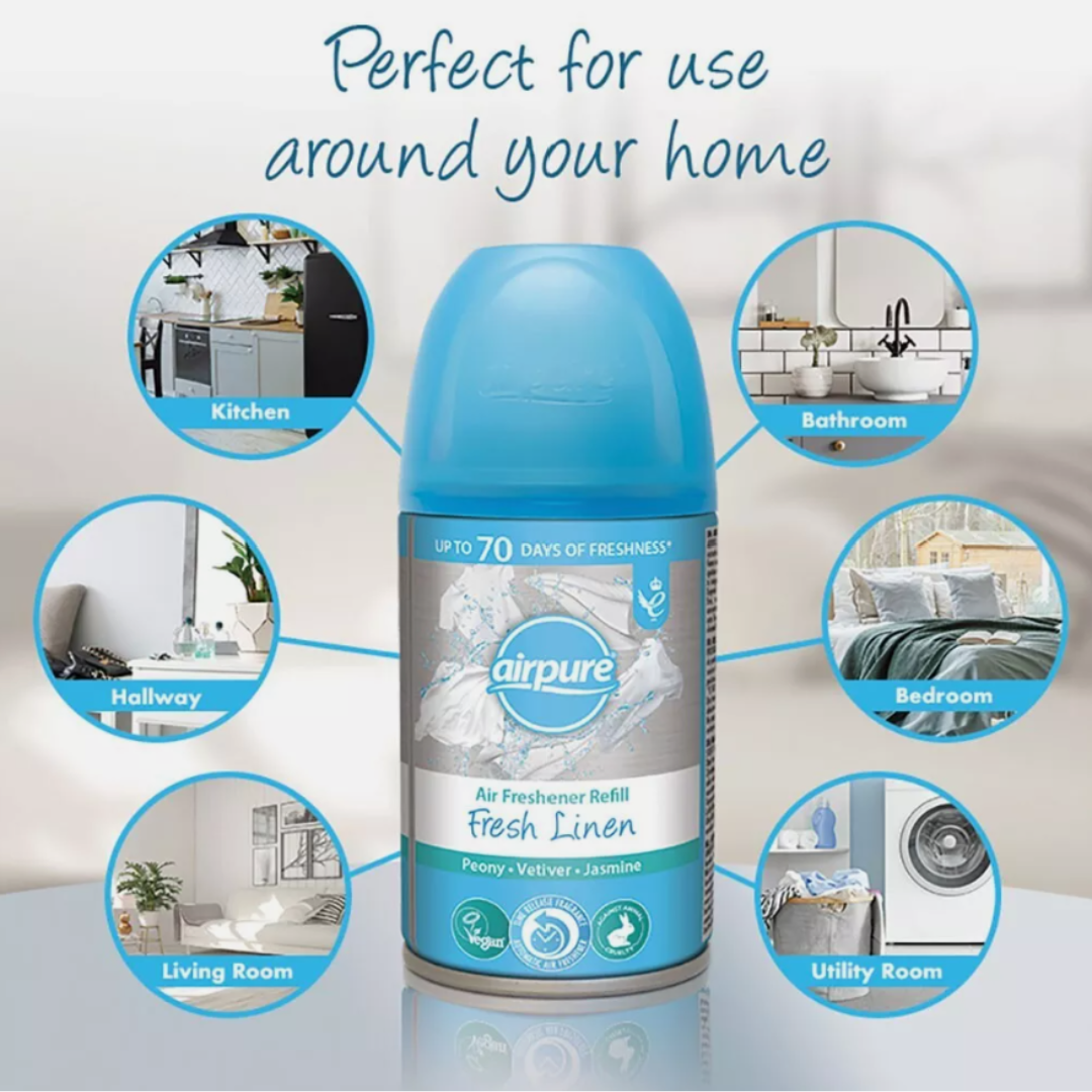 Airpure Air Freshener Refill Fresh Linen 250ml