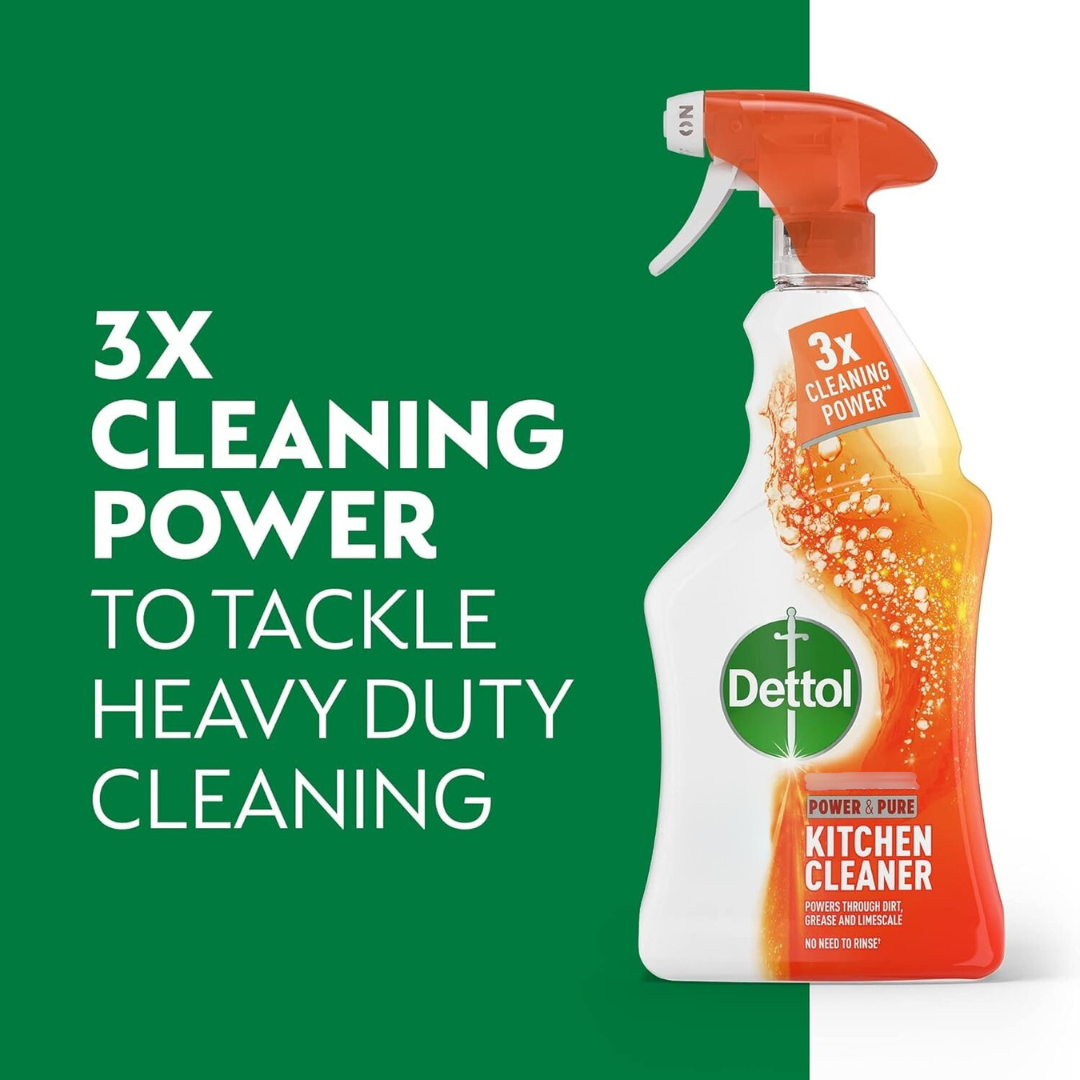 Dettol Power & Pure Kitchen Cleaner Spray 1L