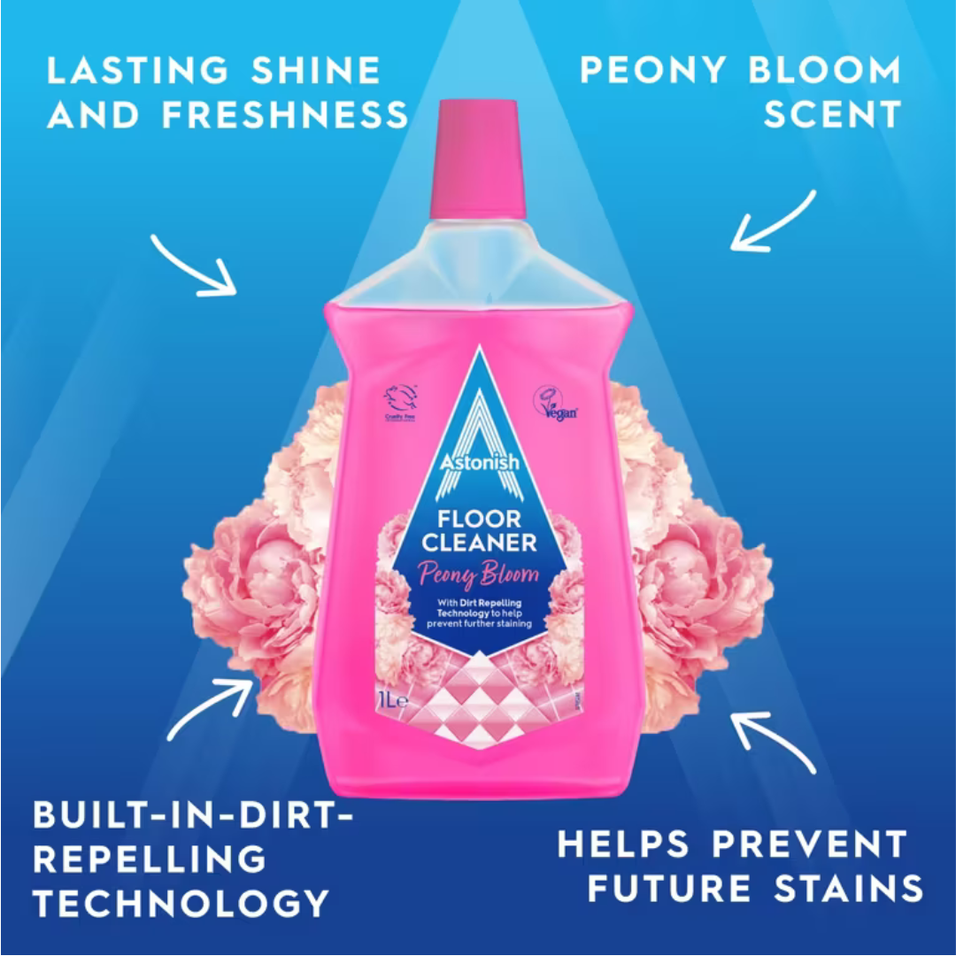 Astonish Floor Cleaner Peony Bloom 1L