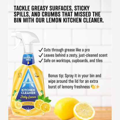 Astonish Kitchen Cleaner Spray Zesty Lemon 750ml
