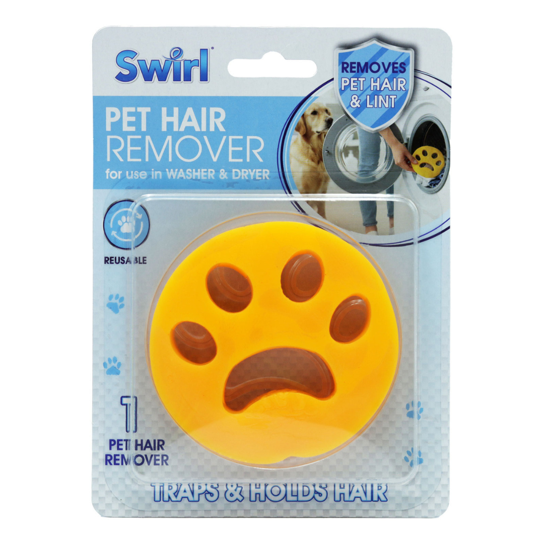 Swirl Pet Hair Remover 1pk Div.Farger