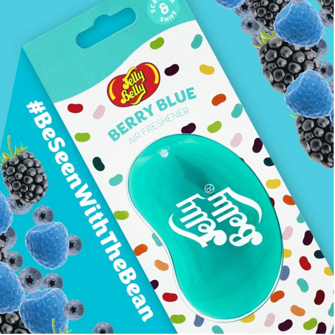 Jelly Belly 3D Car Freshener Blueberry 1pk