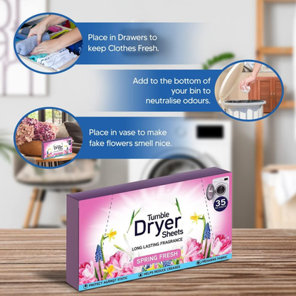 Swirl Tumble Dryer Sheets Spring Fresh 35pk