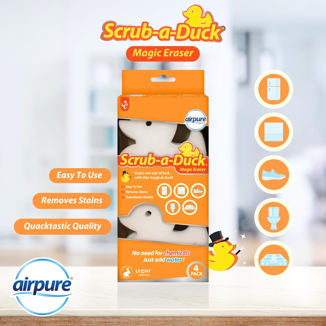 Airpure Scrub-a-Duck Magic Eraser 4pk