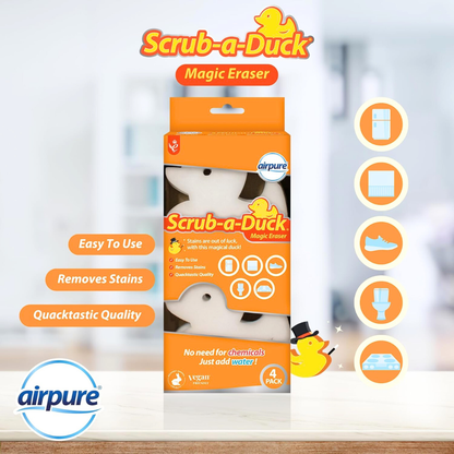 Airpure Scrub-a-Duck Magic Eraser 4pk
