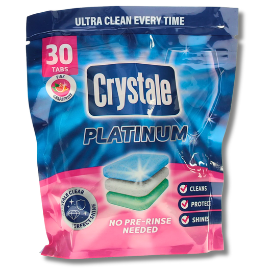 Crystale Platinum Dishwasher Tablets Pink Grapefruit 30pk