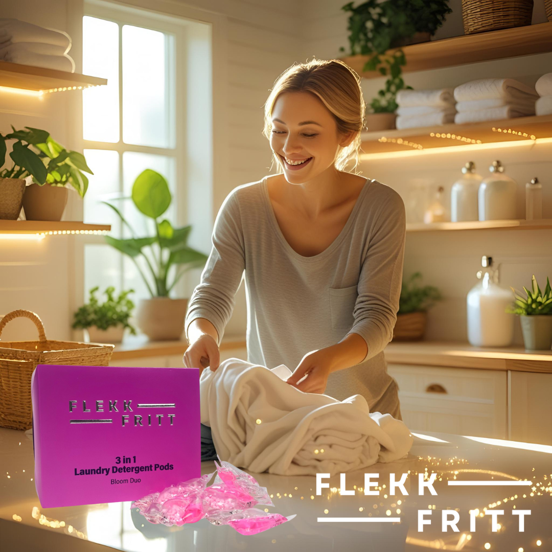 Flekkfritt 3 i 1 Vaskemiddel Pods Bloom Duo 40 stk