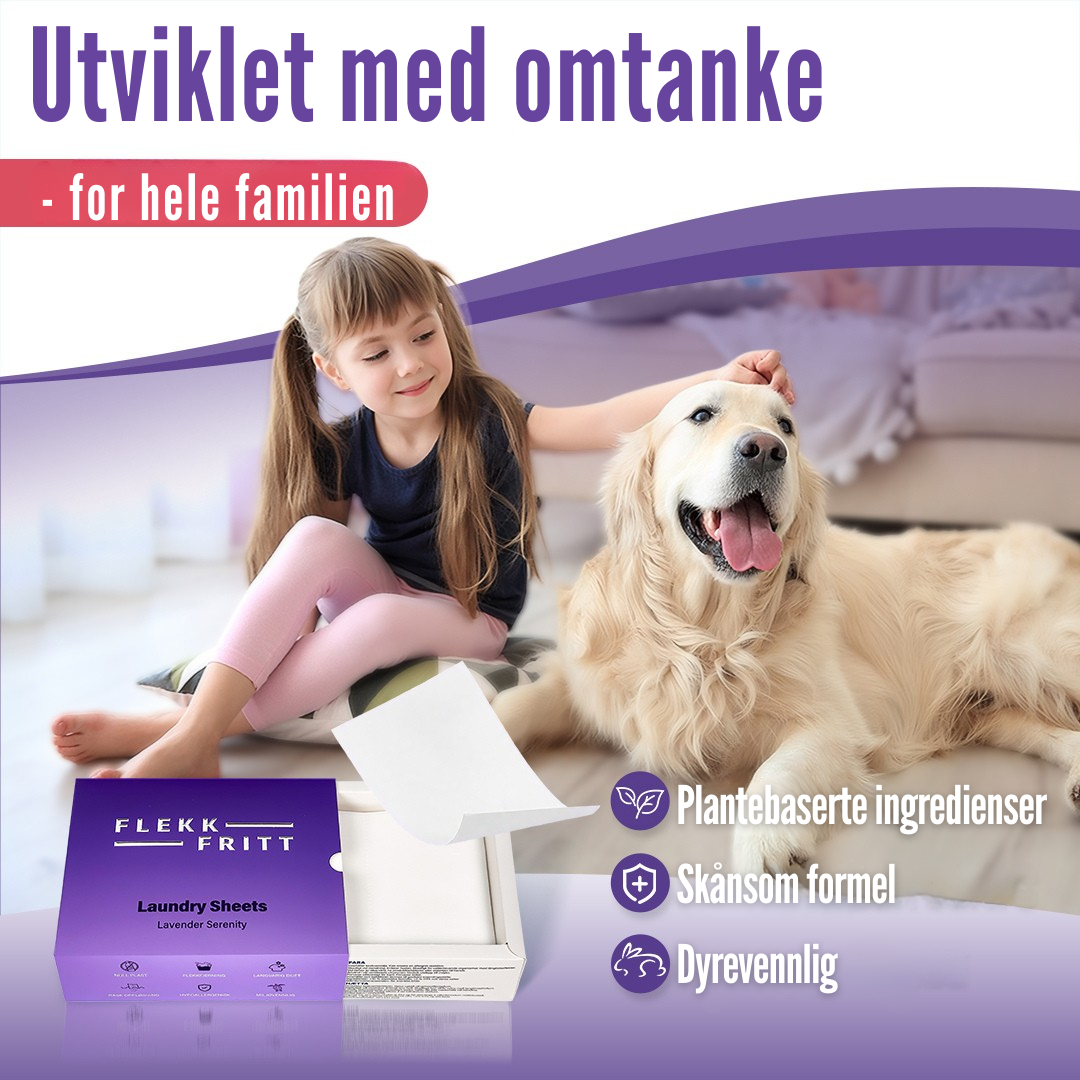 Flekkfritt Tøyvaskeark Lavender Serenity 50 ark <100 vask