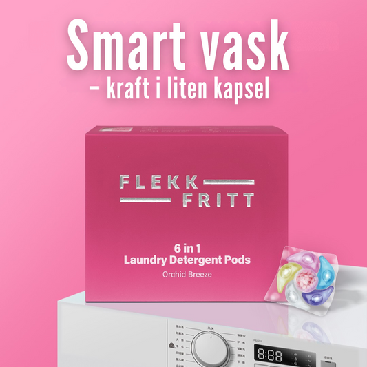 Flekkfritt 6 i 1 Vaskemiddel Pods Orchid Breeze 40 stk