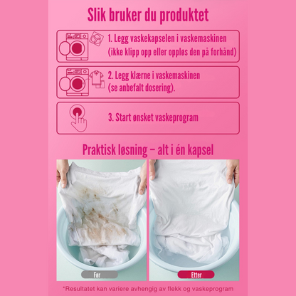 Flekkfritt 6 i 1 Vaskemiddel Pods Orchid Breeze 40 stk