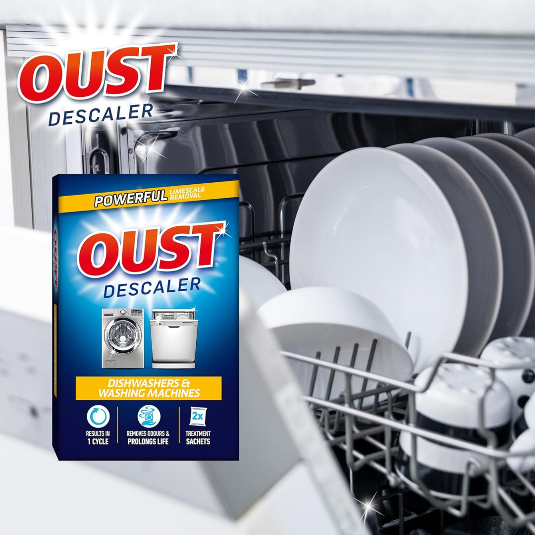 Oust Dishwasher& Washing Machines Descaler 2pk