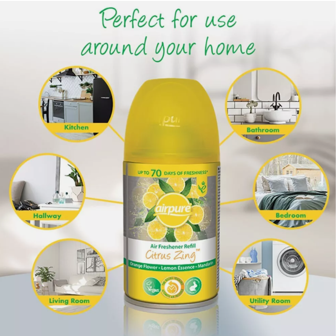 Airpure Air Freshener Refill Citrus Zing 250ml