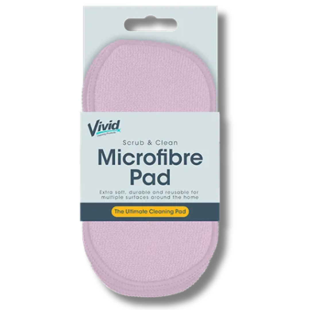 Vivid Scrub & Clean Microfiber Pad 5pk Div.Farger