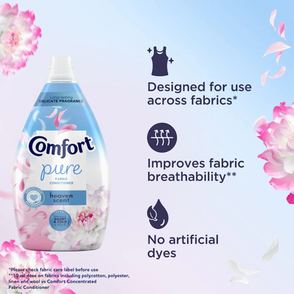 Comfort Pure Fabric Softener Heaven Scent 750ml 50w